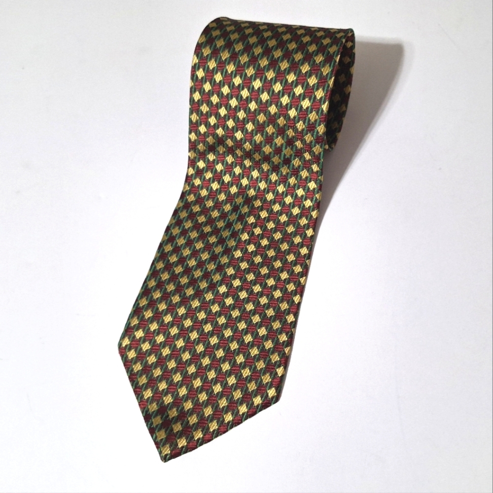 Men's Stafford Executive Shiny Geometric All Silk Tie